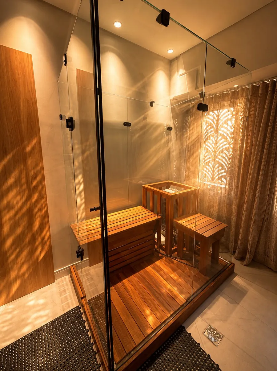 Sauna da área de recuperação